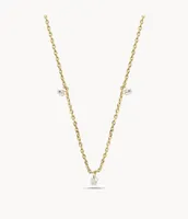 Sadie Shine Bright 14K Gold-Plated Brass Dangle Necklace