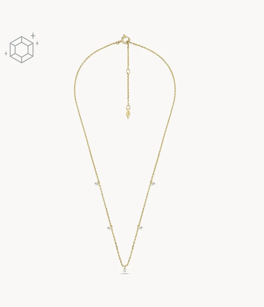 Sadie Shine Bright 14K Gold-Plated Brass Dangle Necklace