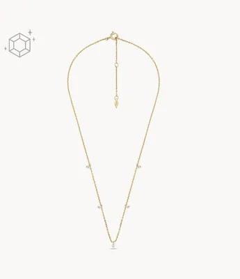 Sadie Shine Bright 14K Gold-Plated Brass Dangle Necklace