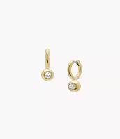 Bright Baubles Gold-Tone Brass Hoop Earrings