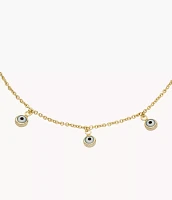 Sutton Evil Eye Brass Chain Anklet