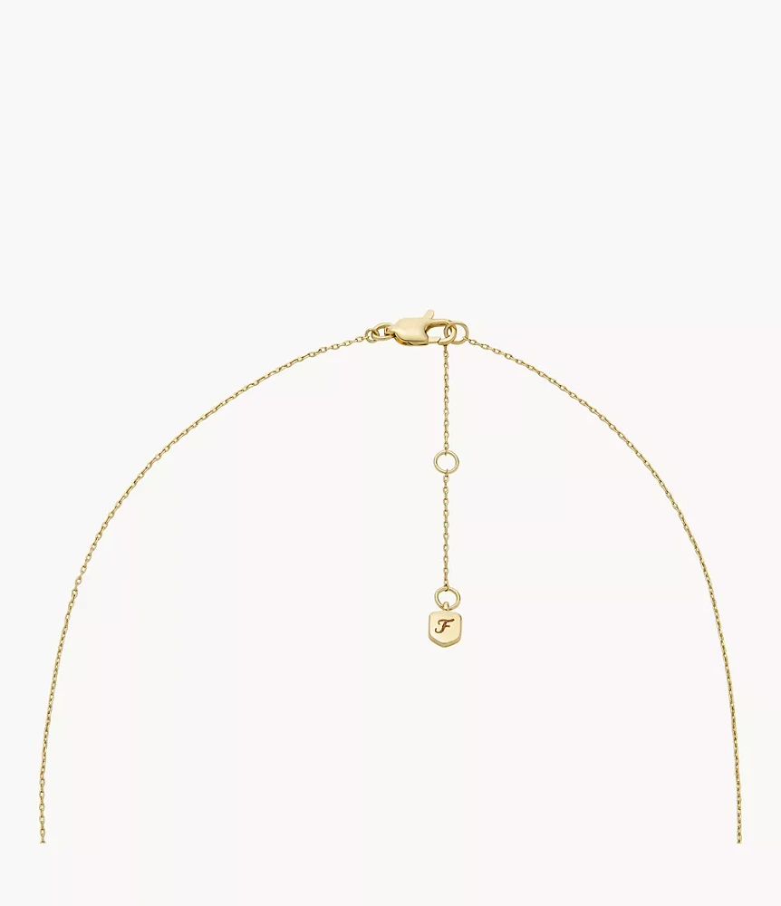Ellis Toi Et Moi Gold-Tone Brass Station Necklace