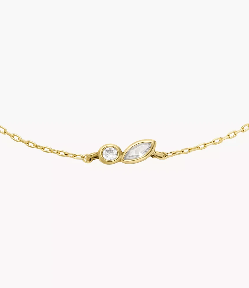 Ellis Toi Et Moi Gold-Tone Brass Station Bracelet