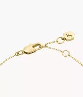 Ellis Toi Et Moi Gold-Tone Brass Station Bracelet