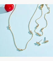 Ellis Toi Et Moi Gold-Tone Brass Station Bracelet