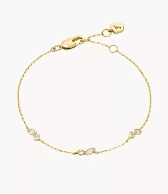 Ellis Toi Et Moi Gold-Tone Brass Station Bracelet
