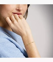 Ellis Toi Et Moi Gold-Tone Brass Station Bracelet