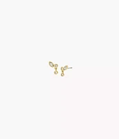 Ellis Toi Et Moi Gold-Tone Brass Stud Earrings