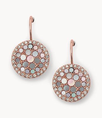 Val Mosaic Mother-of-Pearl Disc Drop Earring - JF01737791 - Fossil
