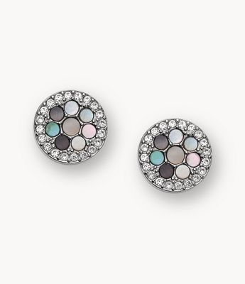 Val Mosaic Mother-of-Pearl Stud Earring - JF02310040 - Fossil