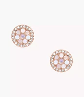 Mosaic Mother-of-Pearl Stud Earrings