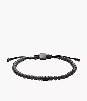 Hematite and Black Lava Stone Bracelet