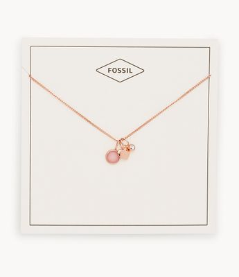 Heart and Rose Quartz Necklace