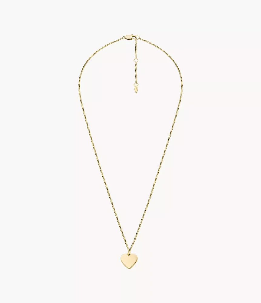 Drew Heart Gold-Tone Stainless Steel Necklace