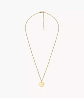 Drew Heart Gold-Tone Stainless Steel Necklace