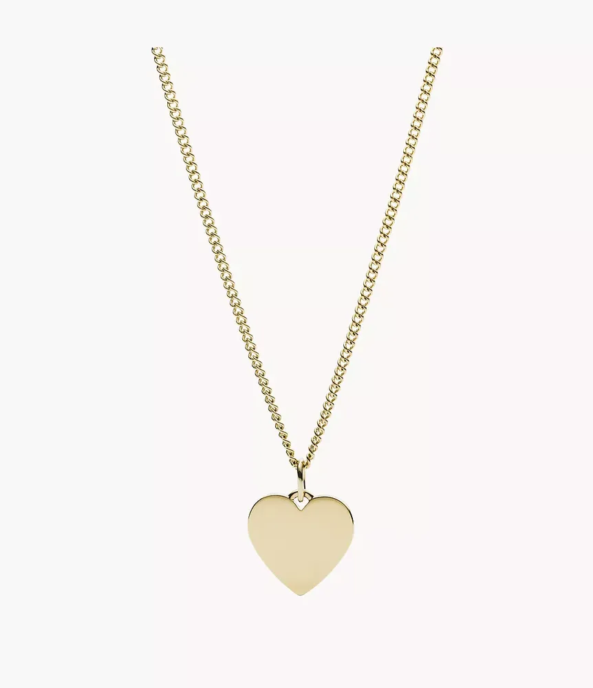 Drew Heart Gold-Tone Stainless Steel Necklace