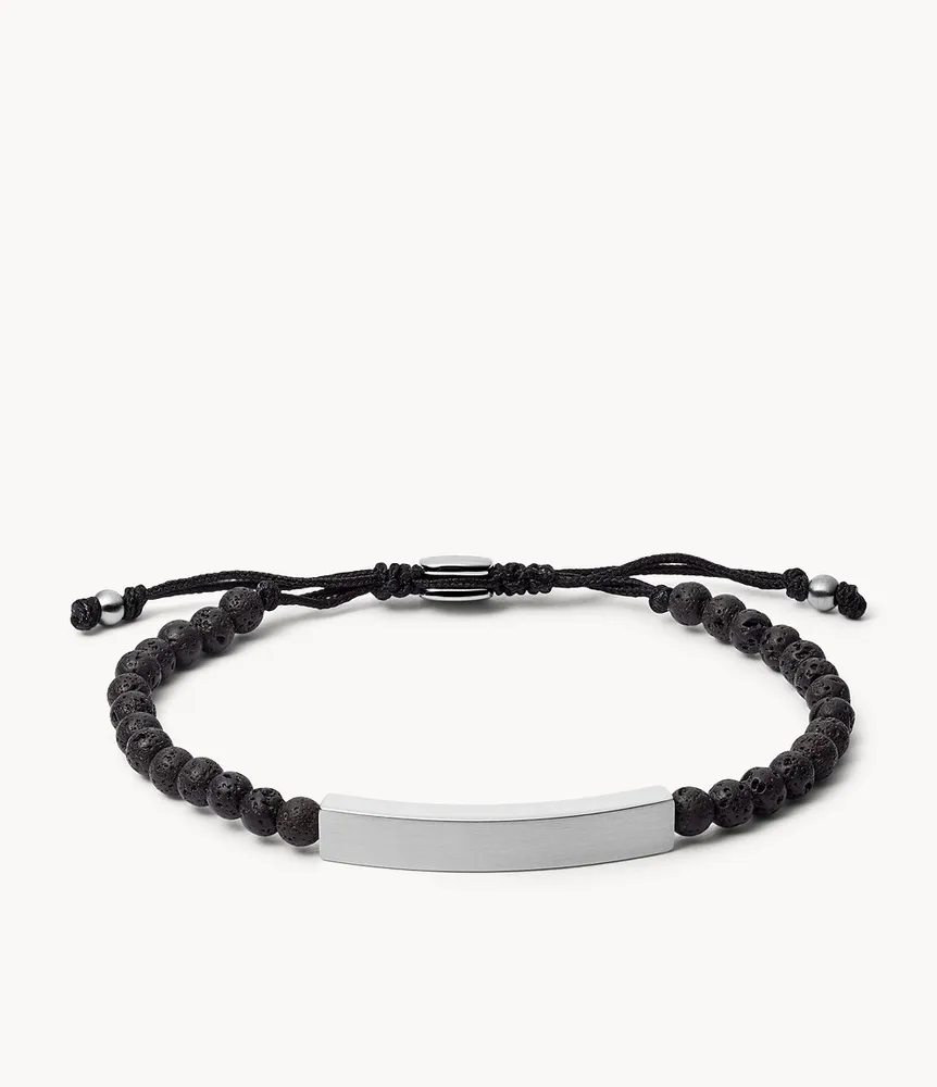 Plaque Lava Stone Bracelet