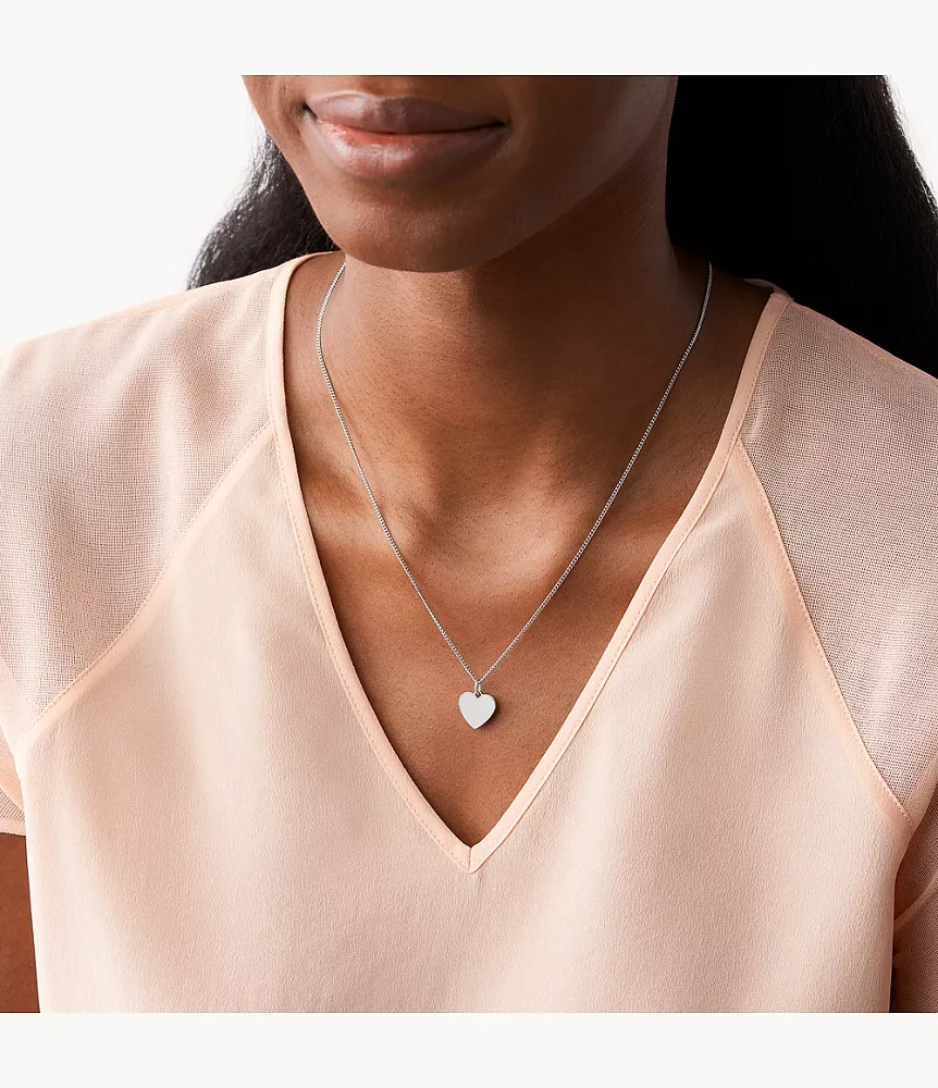 Drew Heart Stainless Steel Necklace