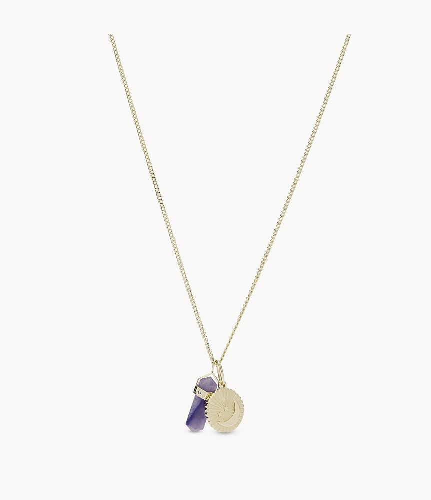 Georgia Power Of Crystals Jade Pendant Necklace - JF03470710 - Fossil
