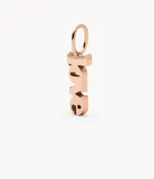 Oh So Charming Rose Gold-Tone Stainless Steel Charm