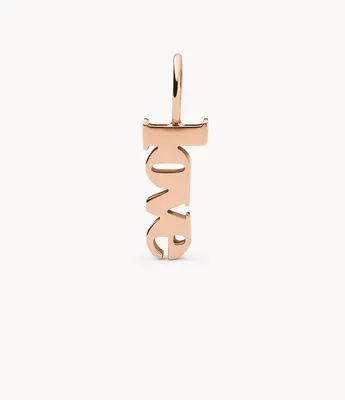 Oh So Charming Rose Gold-Tone Stainless Steel Charm