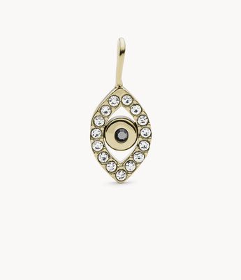 Corra Oh So Charming Gold-Tone Stainless Steel Evil Eye Charm