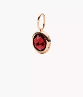 Corra Oh So Charming Garnet Birthstone Charm