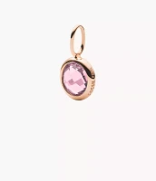 Corra Oh So Charming Pink Topaz Birthstone Charm