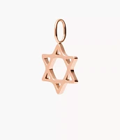 Oh So Charming Rose Gold-Tone Stainless Steel Charm