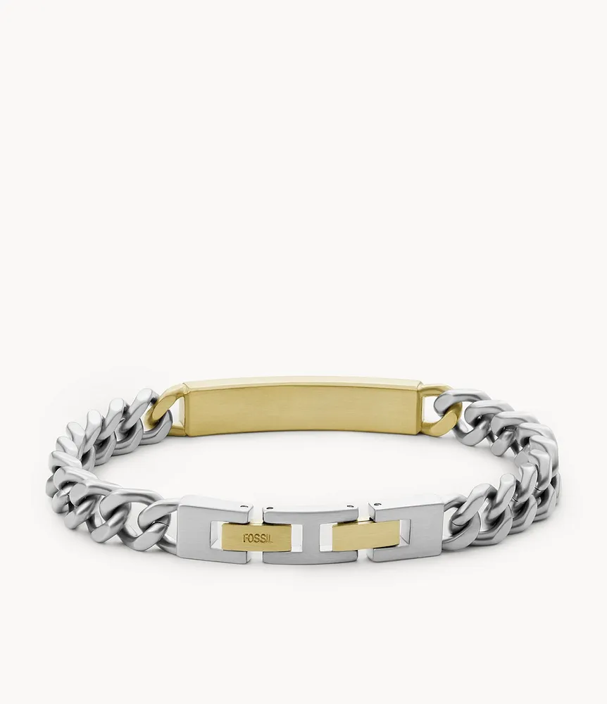 Core Essentials Two-Tone Stainless Steel ID Bracelet