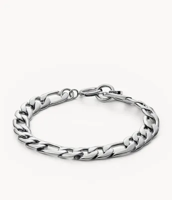 Rowan Oh So Charming Stainless Steel Chain Bracelet