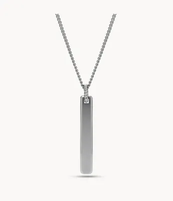 Engravable Stainless Steel Pendant Necklace