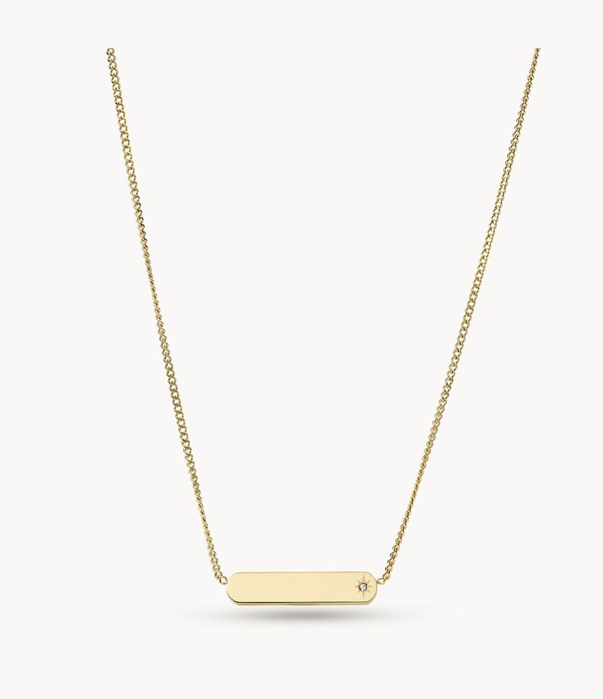 Drew Gold-Tone Stainless Steel Bar Chain Necklace