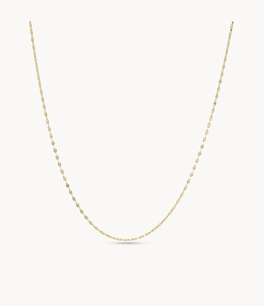 Oh So Charming Gold-Tone Stainless Steel Chain Necklace