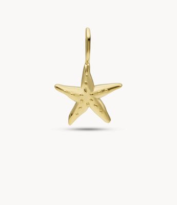Corra Oh So Charming Gold-Tone Stainless Steel Starfish Charm - JF04053710 - Fossil