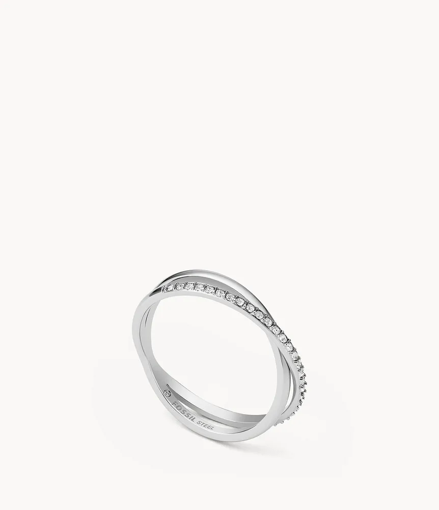 Sadie All Stacked Up Stainless Steel Band Ring