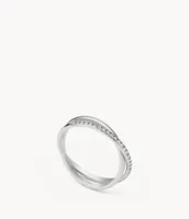 Sadie All Stacked Up Stainless Steel Band Ring
