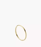 Ellis All Stacked Up Gold-Tone Stainless Steel Band Ring