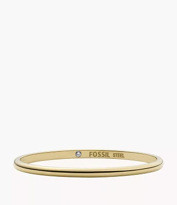 Ellis All Stacked Up Gold-Tone Stainless Steel Band Ring