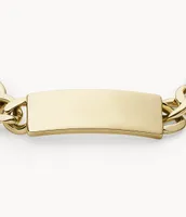 Drew Gold-Tone Stainless Steel ID Bracelet