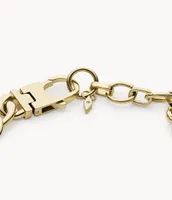 Drew Gold-Tone Stainless Steel ID Bracelet