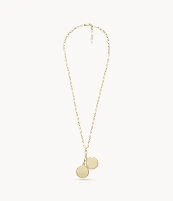 Drew Gold-Tone Stainless Steel Lariat Necklace