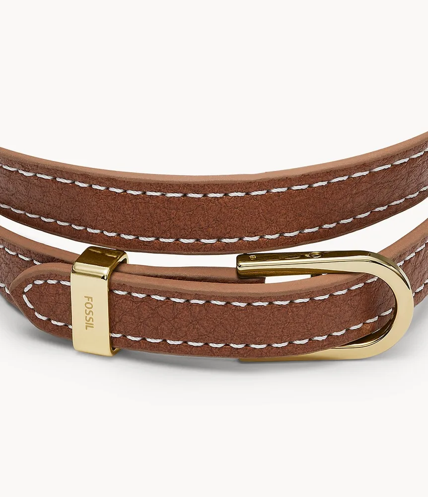 Heritage D-Link Leather Strap Bracelet