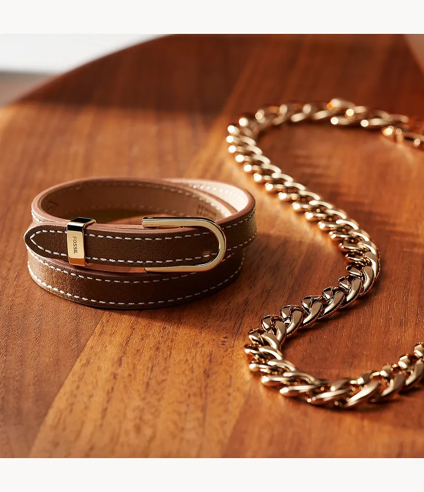 Heritage D-Link Leather Strap Bracelet