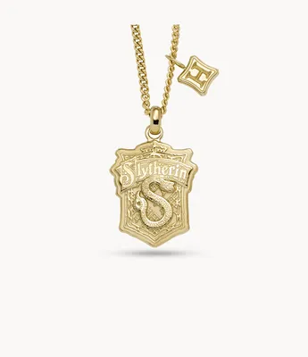 Limited Edition Harry Potter™ Slytherin™ Gold-Tone Stainless Steel Chain Necklace