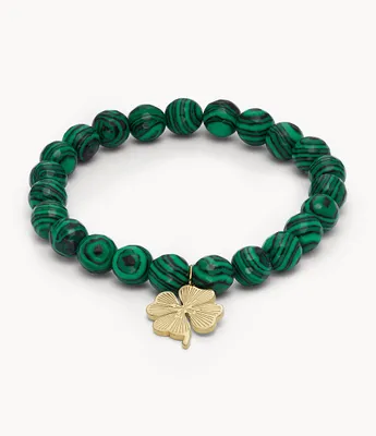 Sutton Modern & Magic Reconstituted Green Malachite Beaded Bracelet