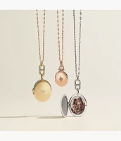 Heritage Locket Collection Stainless Steel Chain Necklace