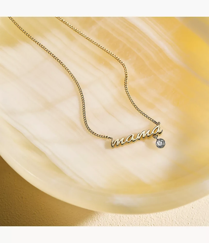 Sadie Name Necklace Two-Tone Stainless Steel Chain Necklace