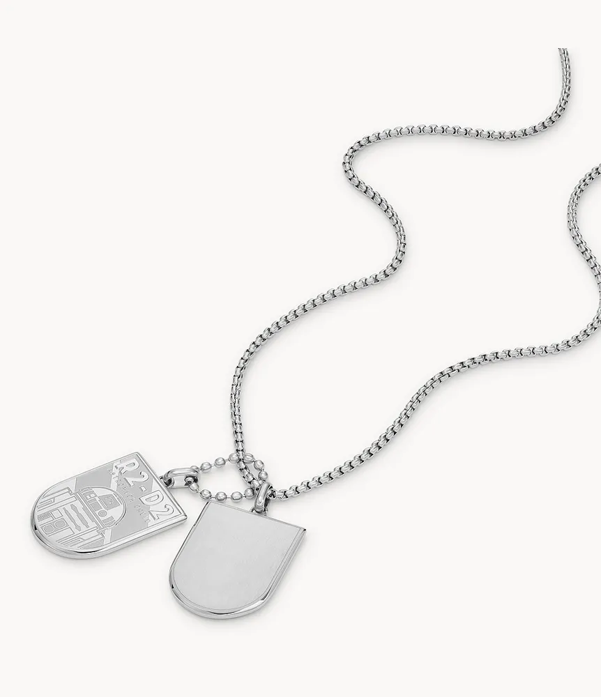 Star Wars™ R2-D2™ Stainless Steel Dog Tag Necklace