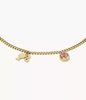 Barbie™ x Fossil Special Edition Gold-Tone Stainless Steel Chain Bracelet